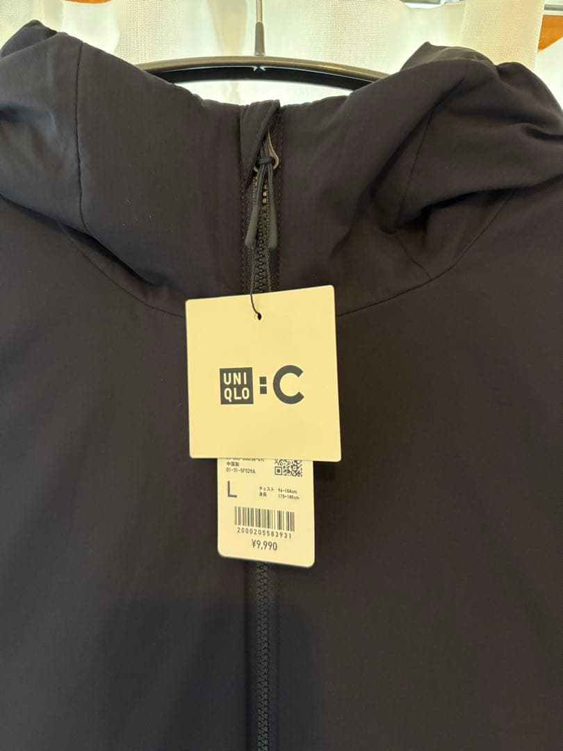UNIQLO C パフテックパーカ+ ネイビー【新品未使用】Lサイズ