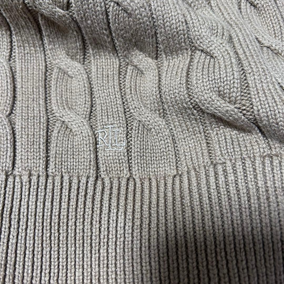 Ralph Lauren ラルフローレン Vネック ケーブルニットカーディガン