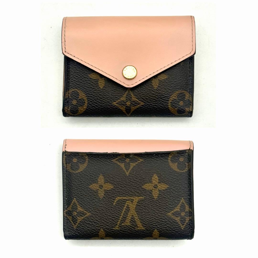 【極上美品】ルイヴィトン ポルトフォイユ ローズバレリーヌ ゾエ 三つ折り財布