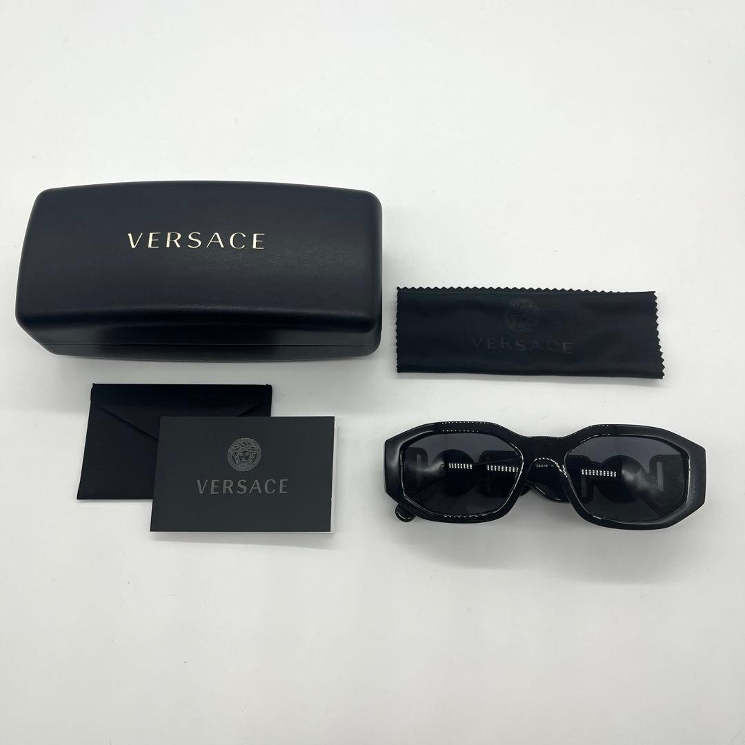 未使用級 VERSACE ヴェルサーチ メドゥーサ サングラス ビギー ブラック