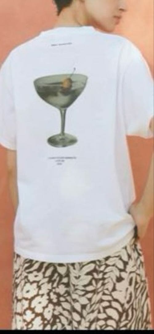 シンゾーン　カクテル 半袖Tシャツ ホワイト　レッド