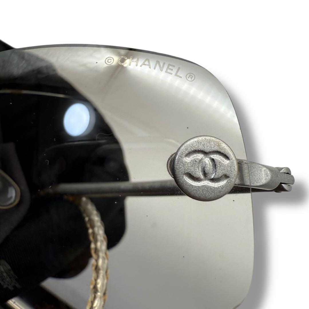 美品　シャネル　880　クリアレンズ　サングラス　ココマーク CHANEL