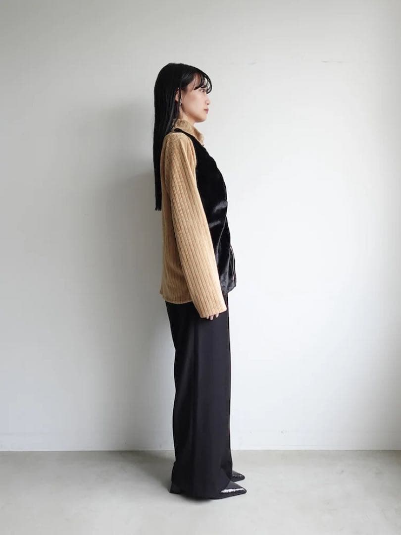sahara（MARTE）Fur Docking Zip Top