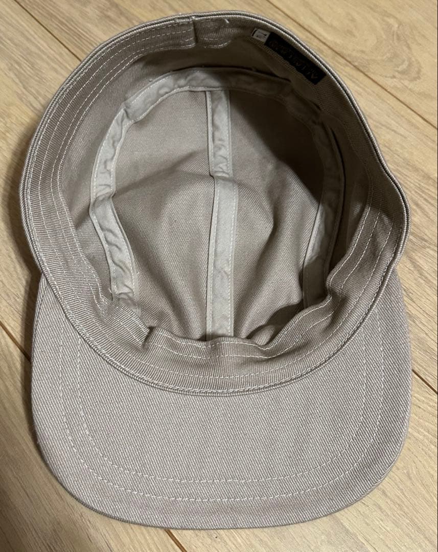 アットラスト コットンツイルワークキャップ ベージュ