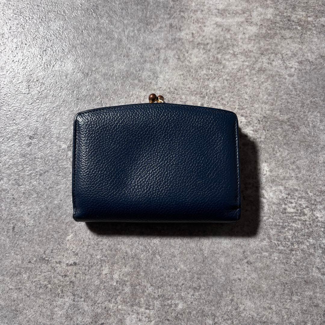 小物 Old Coach Leather Bifold Clasp Wallet