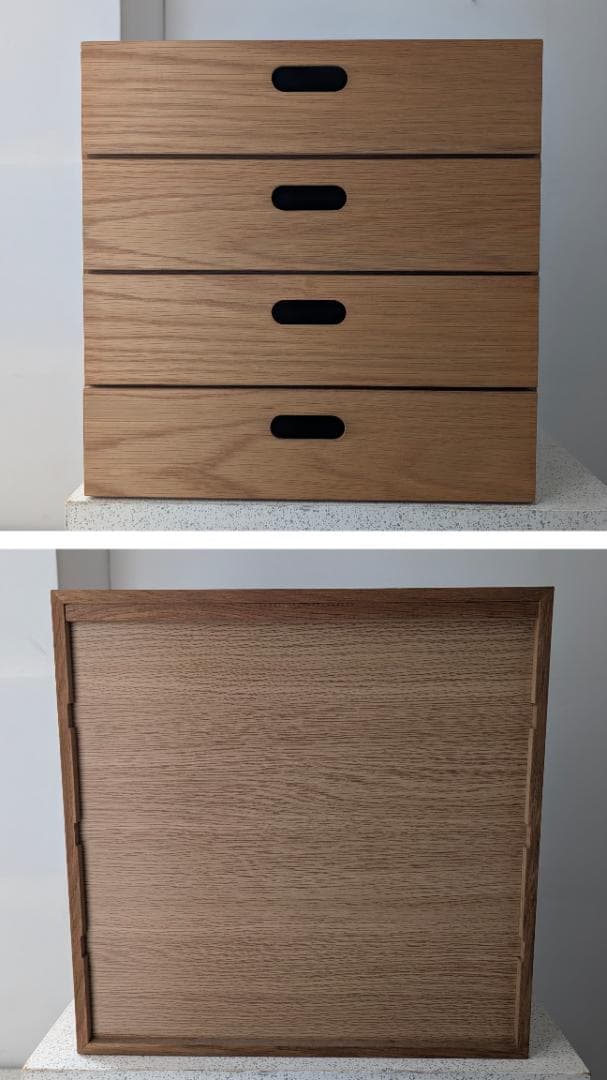 USED MUJI 無印 スタッキングチェスト 引出し4段 オーク材 美品