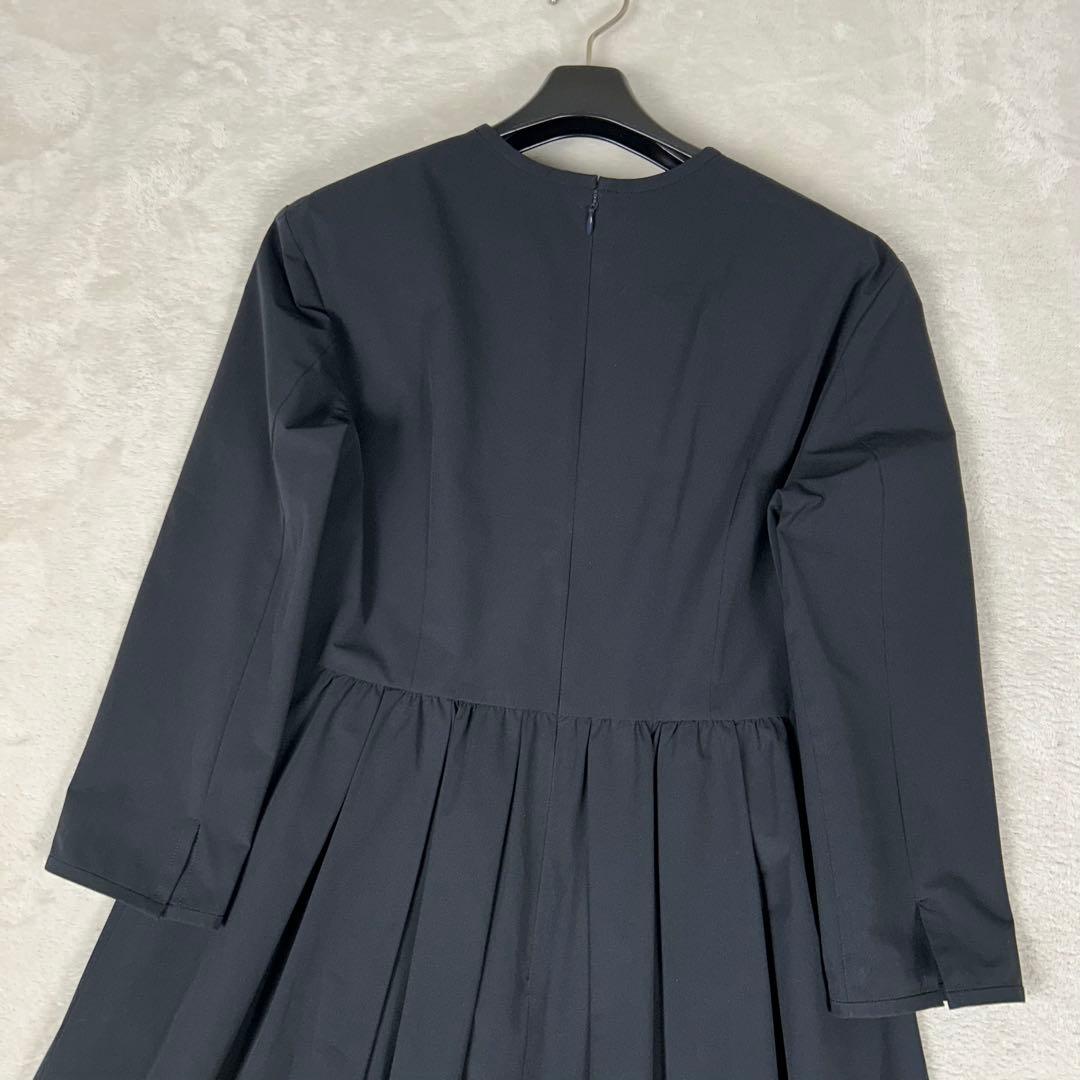 人気♡ボールジィ ポリエステルストレッチタフタ タックギャザーワンピース M相当