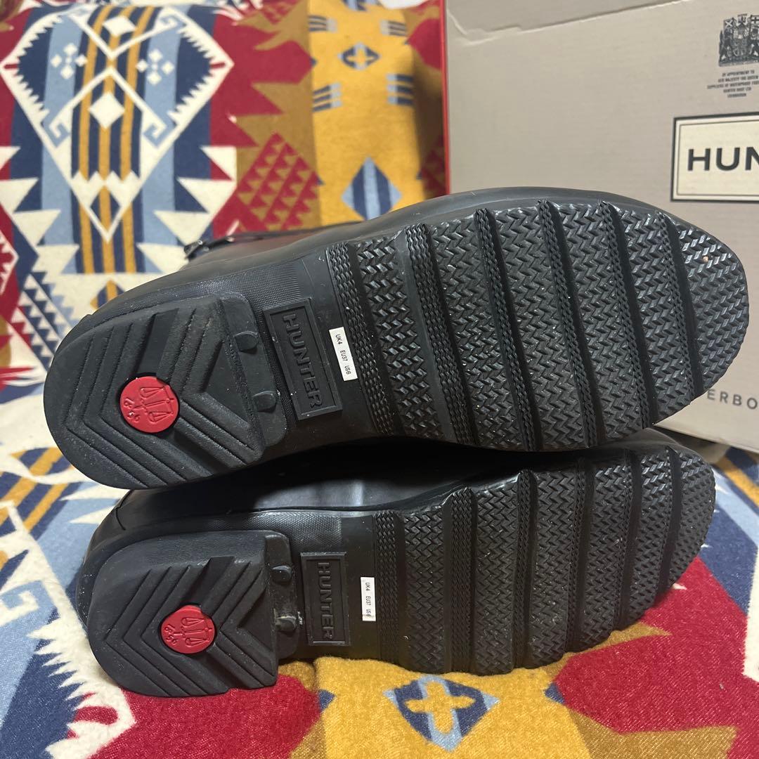HUNTER ブラック 長靴 防水　バックル付
