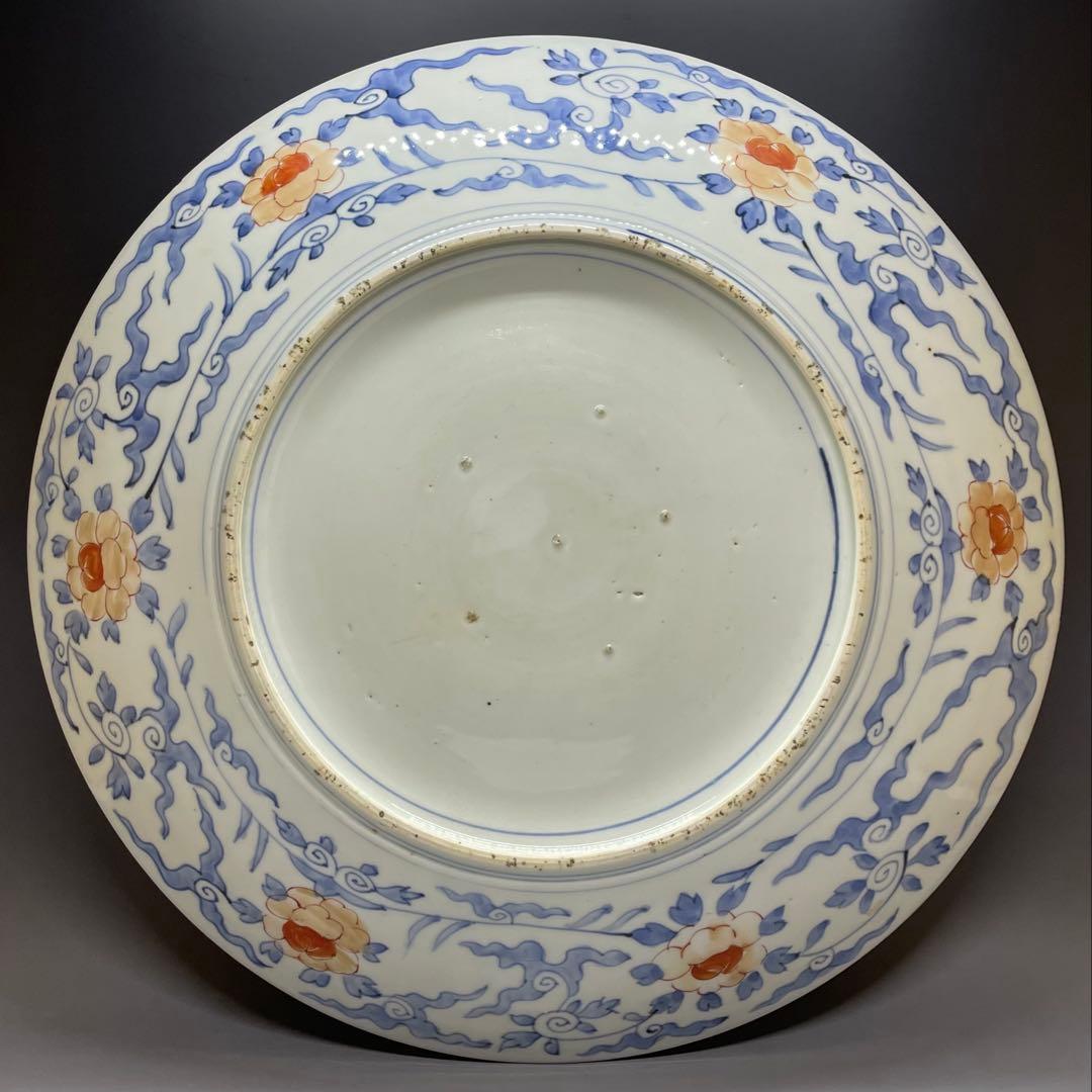 古伊万里　大皿　染錦　G917