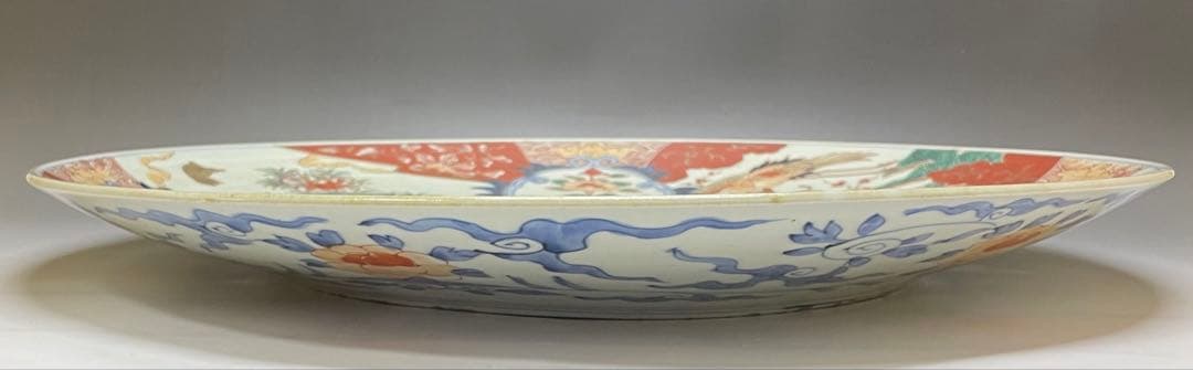 古伊万里　大皿　染錦　G917