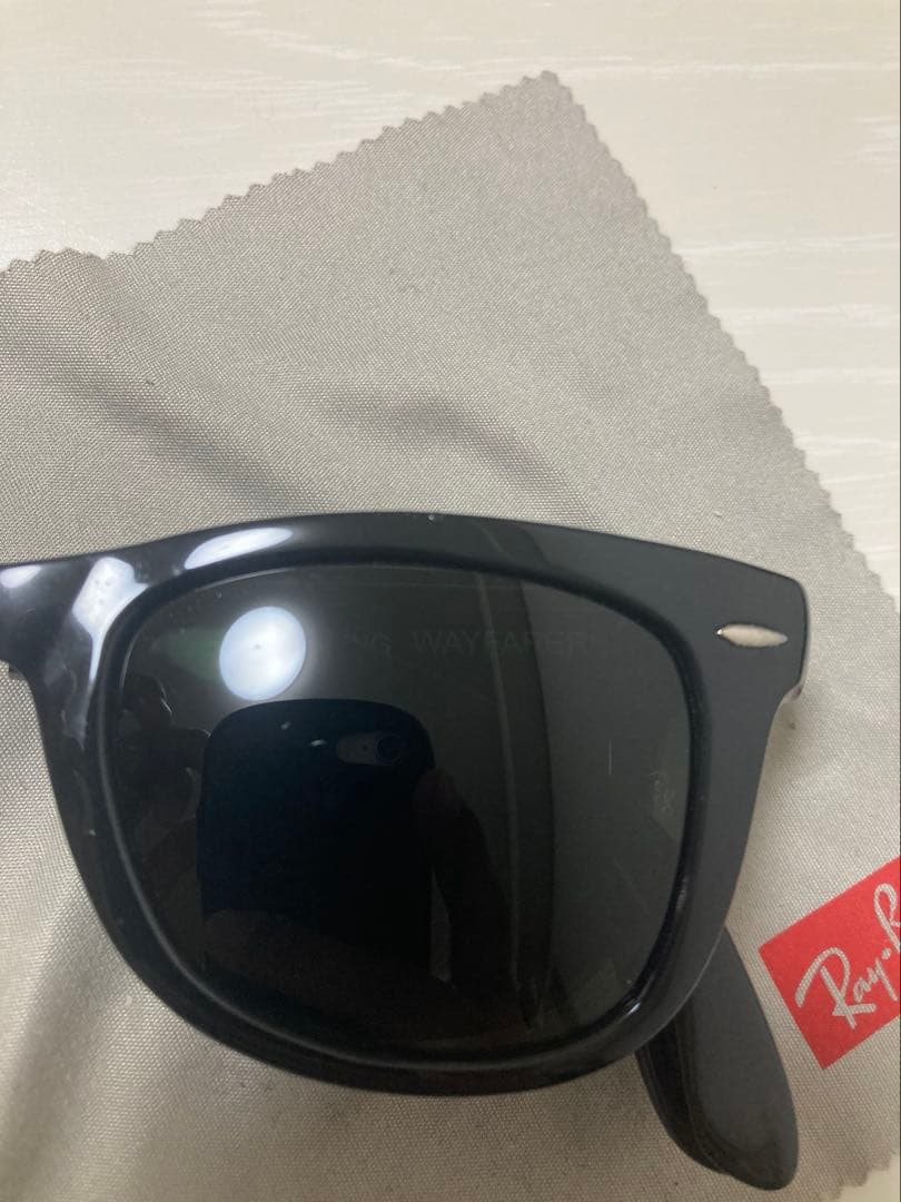 Ray-Ban サングラス 折りたたみ 黒 ケース 眼鏡拭き 付