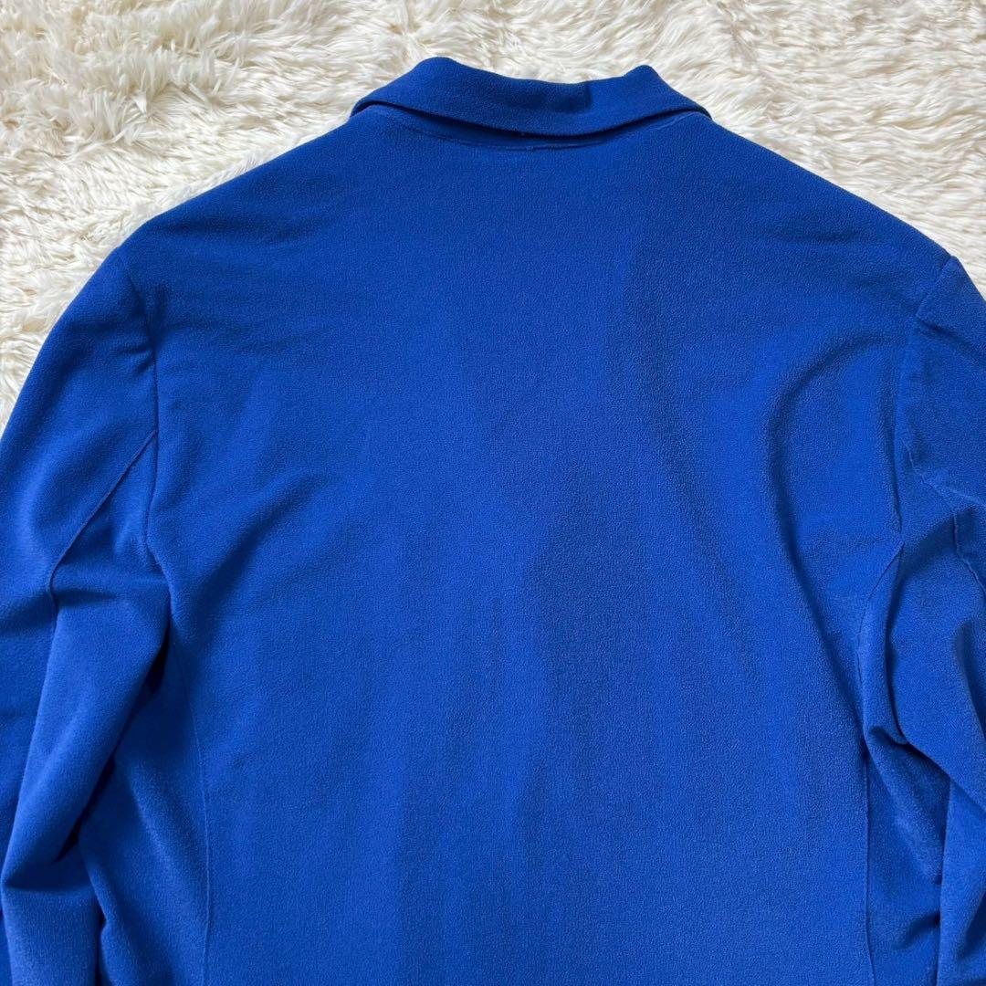 【美品】BOB テーラードジャケット　アンコン仕様　ブルー　ストレッチ