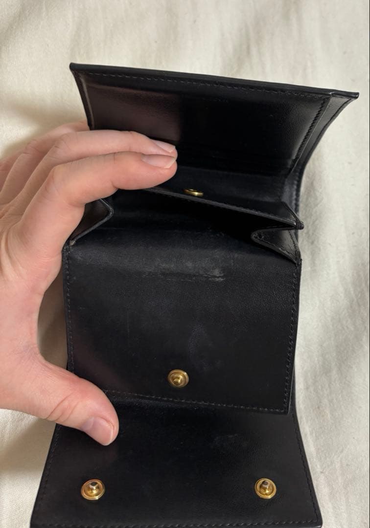 セリーヌ　CELINE 三つ折り財布　ブラック