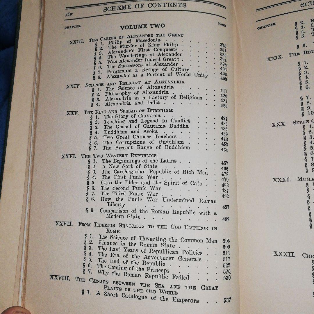 洋書 Outline of History 4 Volumes by Wells
