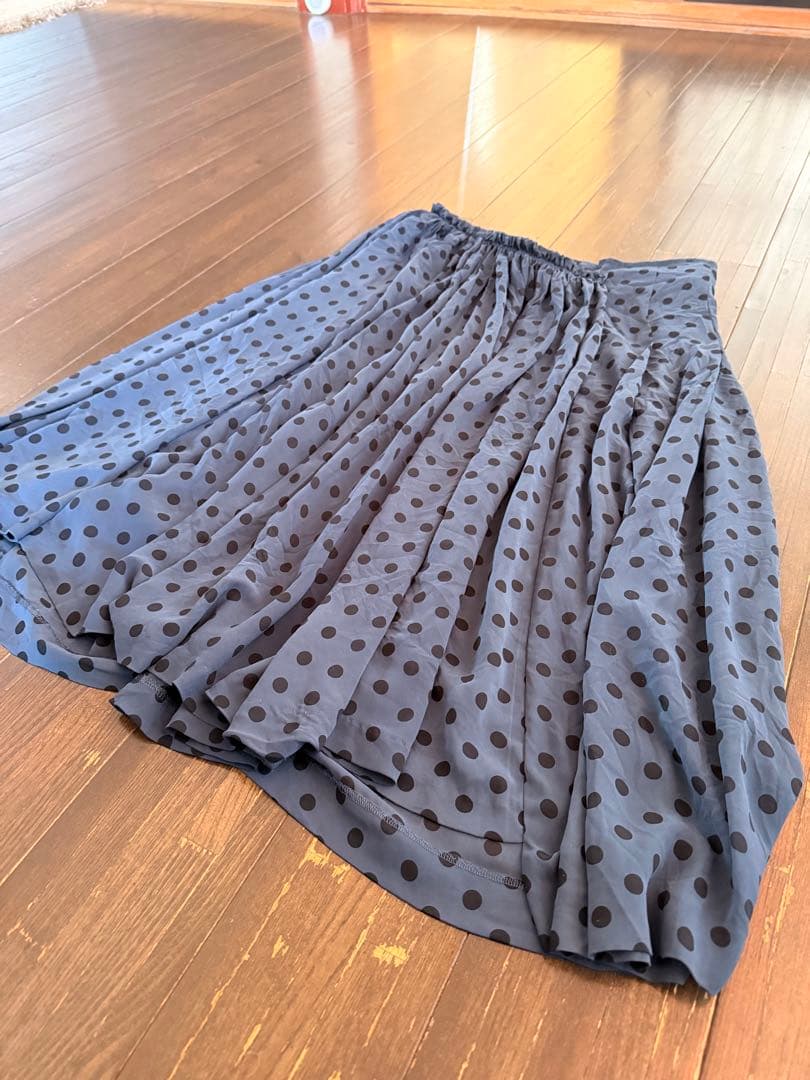 限定値下げ！COMME DES GARÇONS ネイビードットフレアスカート
