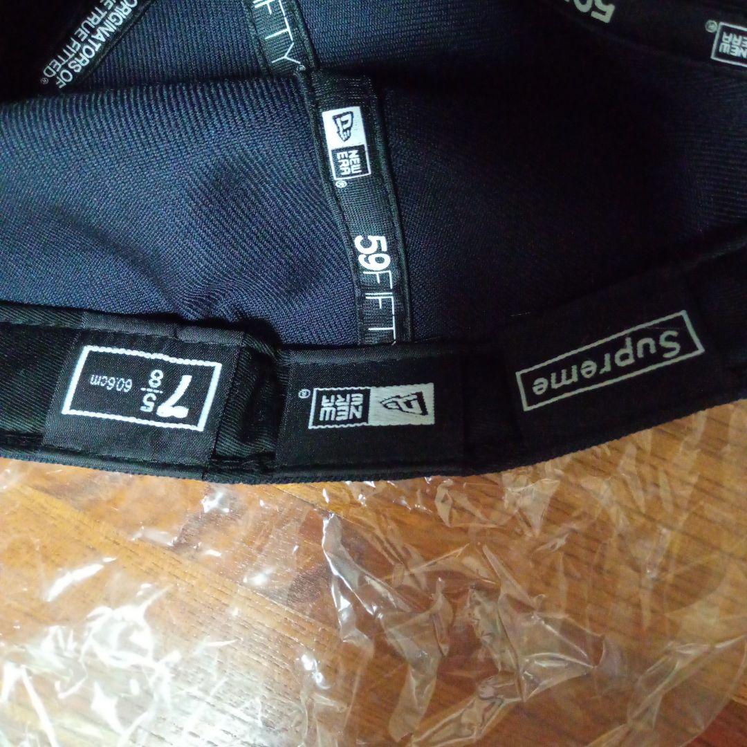 supreme 59FIFTY ブラックキャップ 7 5/8