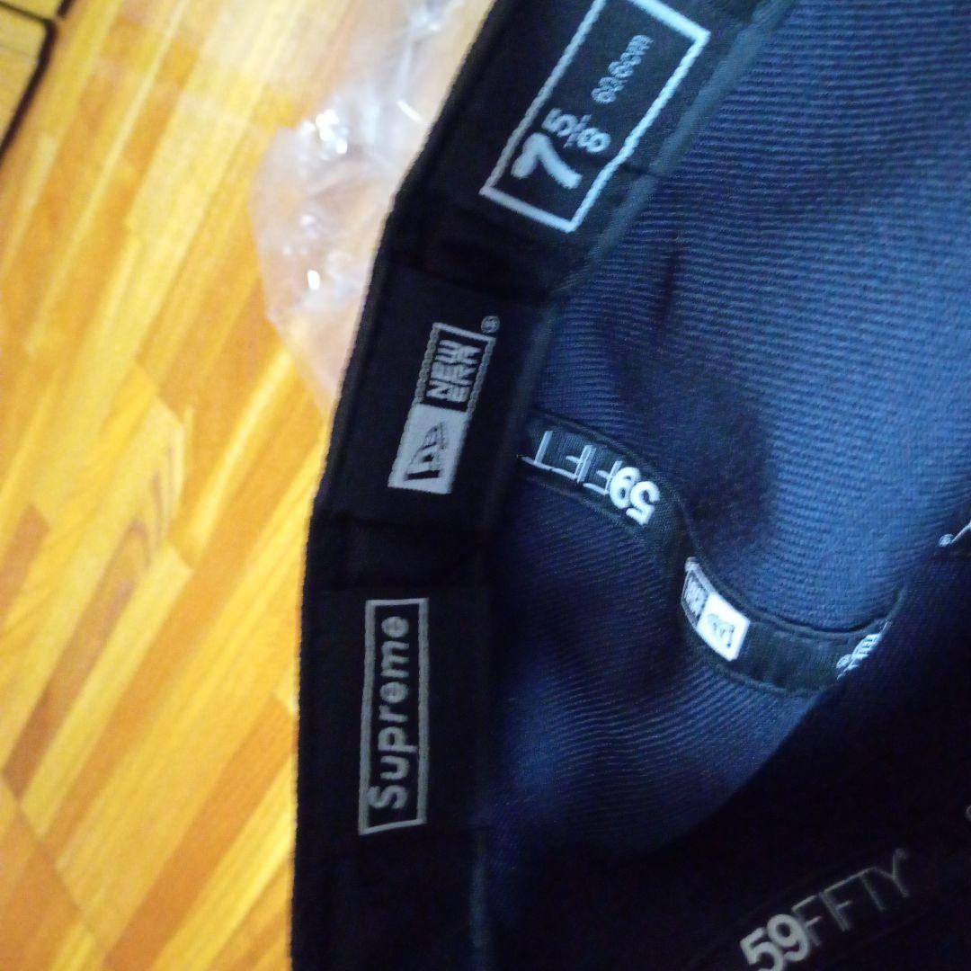 supreme 59FIFTY ブラックキャップ 7 5/8