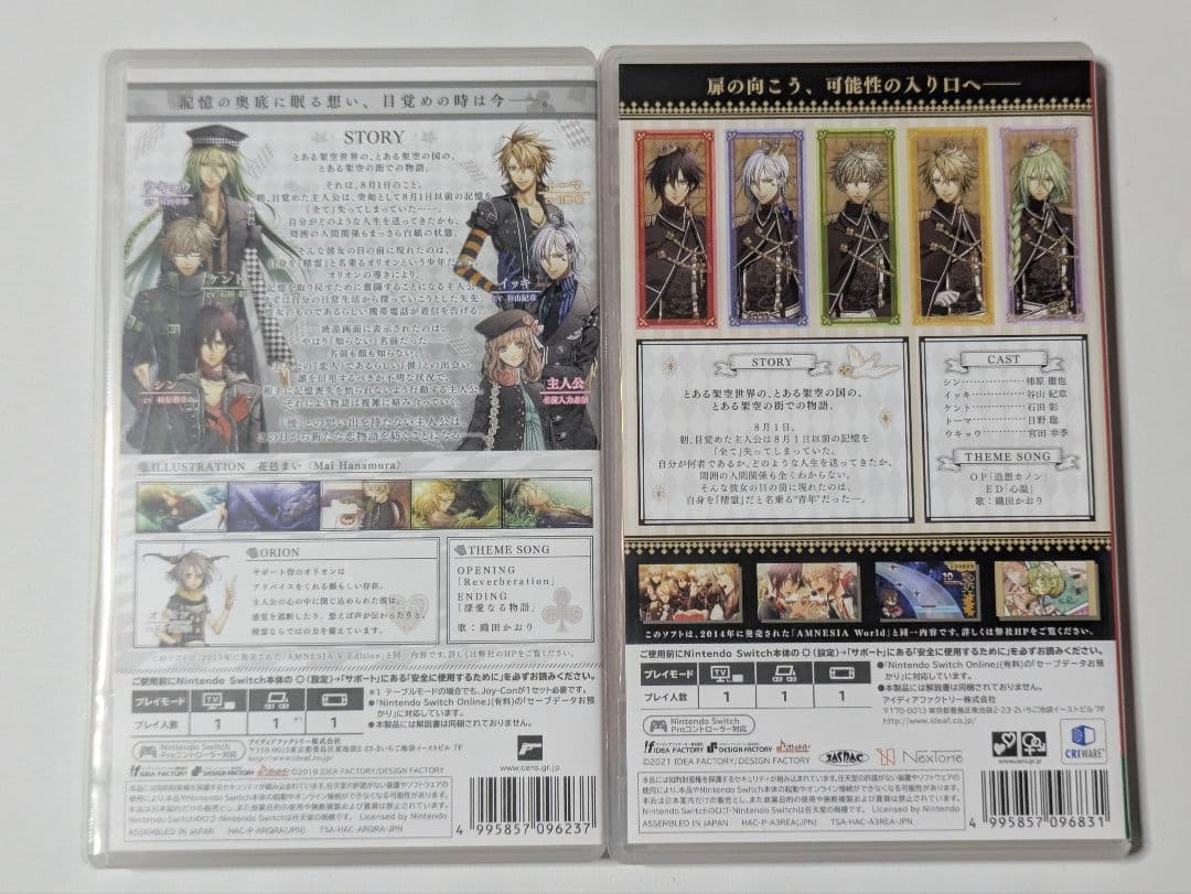 Switch AMNESIA 2セット アムネシア