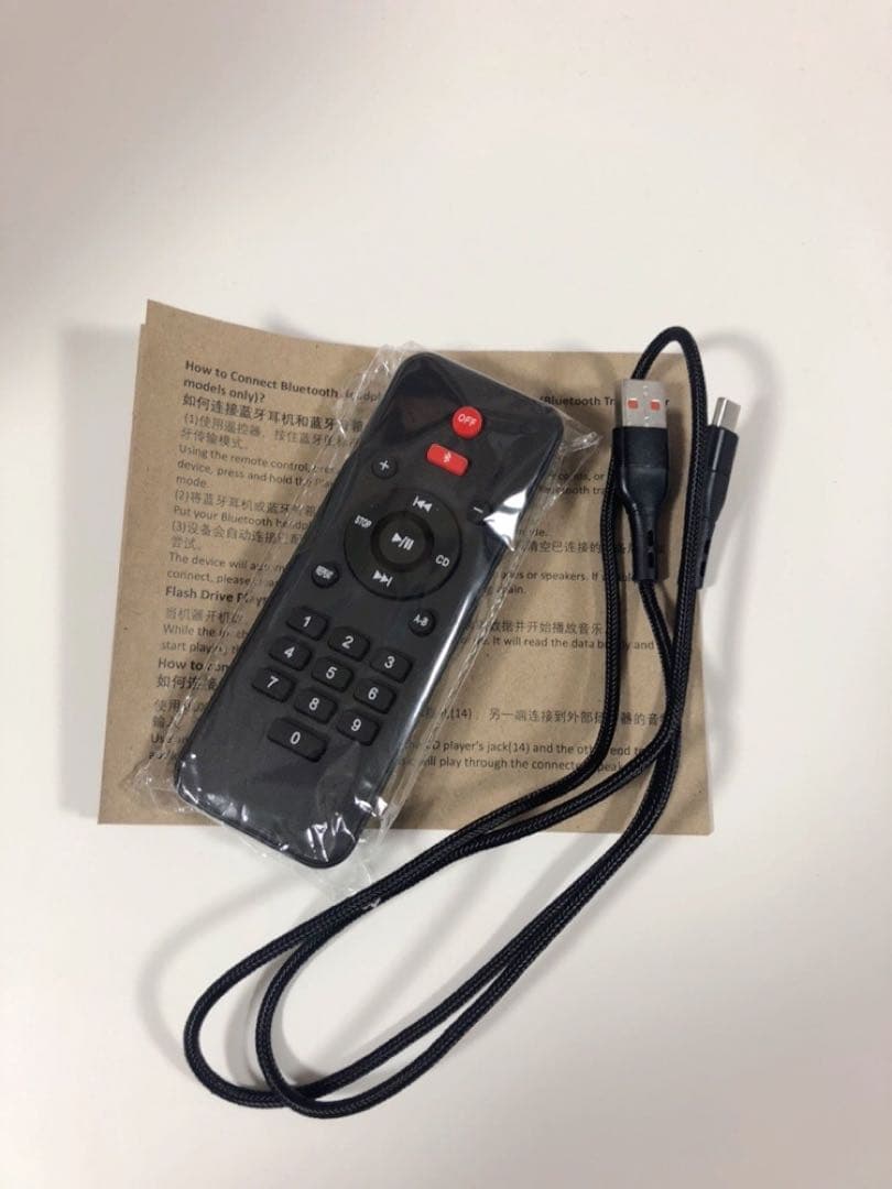Bluetooth CDプレーヤー ホワイト