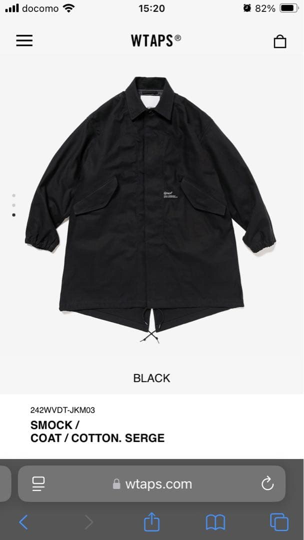ジャケット・アウター wtaps 242WVDT-JKM03 SMOCK / COAT