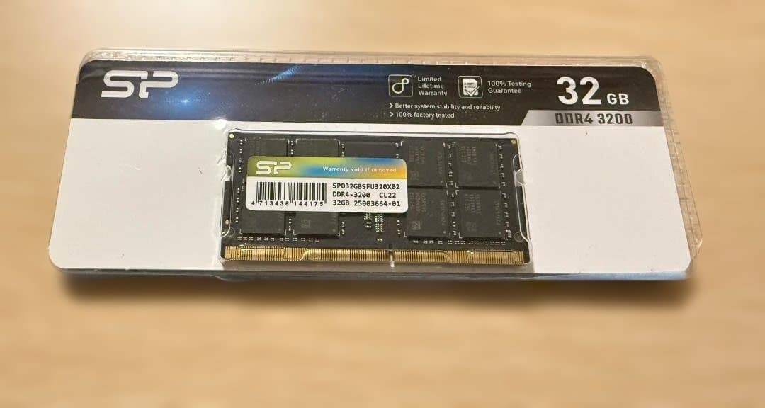 SP シリコンパワー SO-DIMM DDR4-3200 32GB メモリー