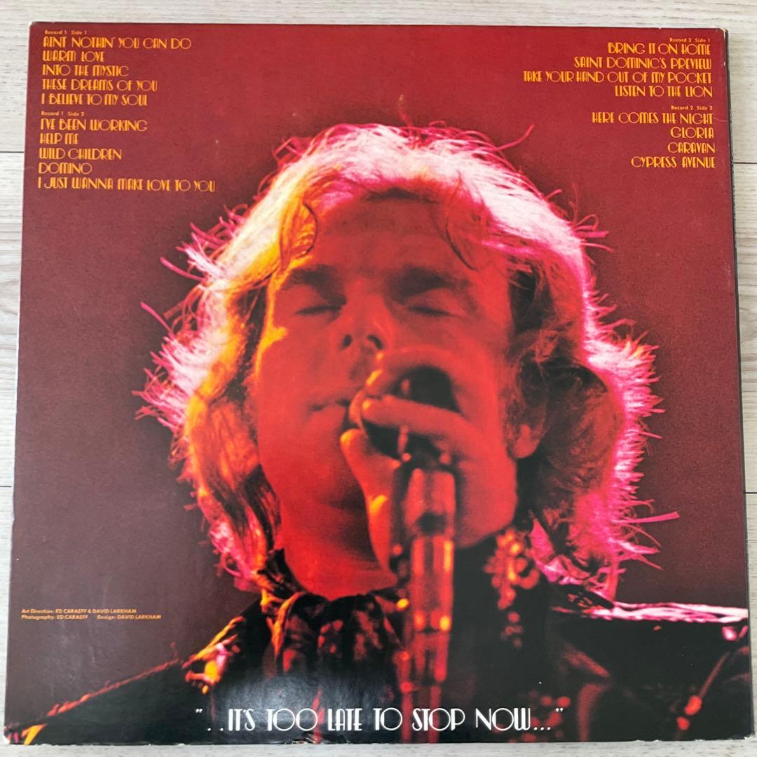 ヴァンモリソン2枚組US盤レコード 1973年ライブ