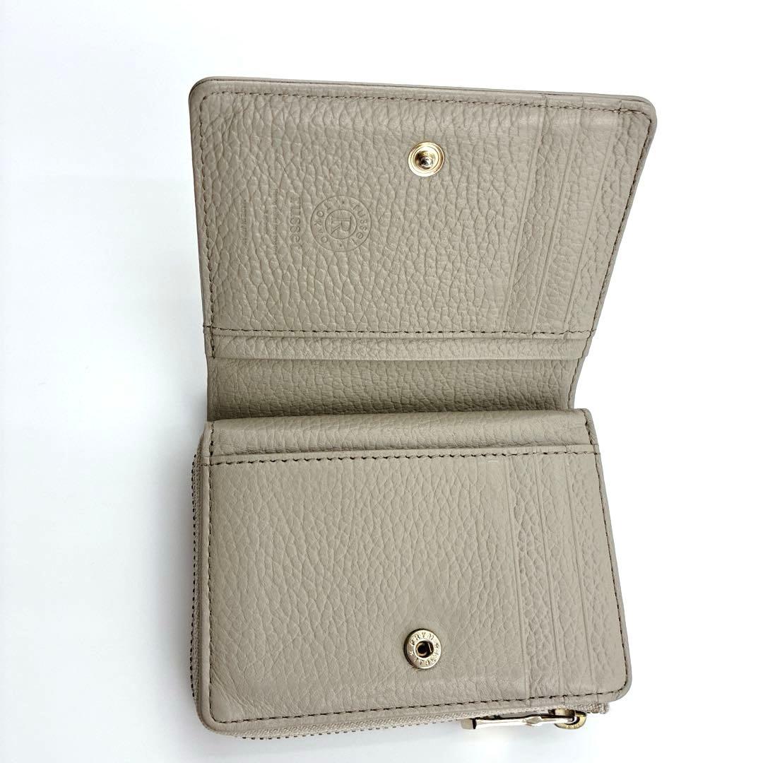 美品✨ラシット モノグラムプレート ハーフウォレット レディース