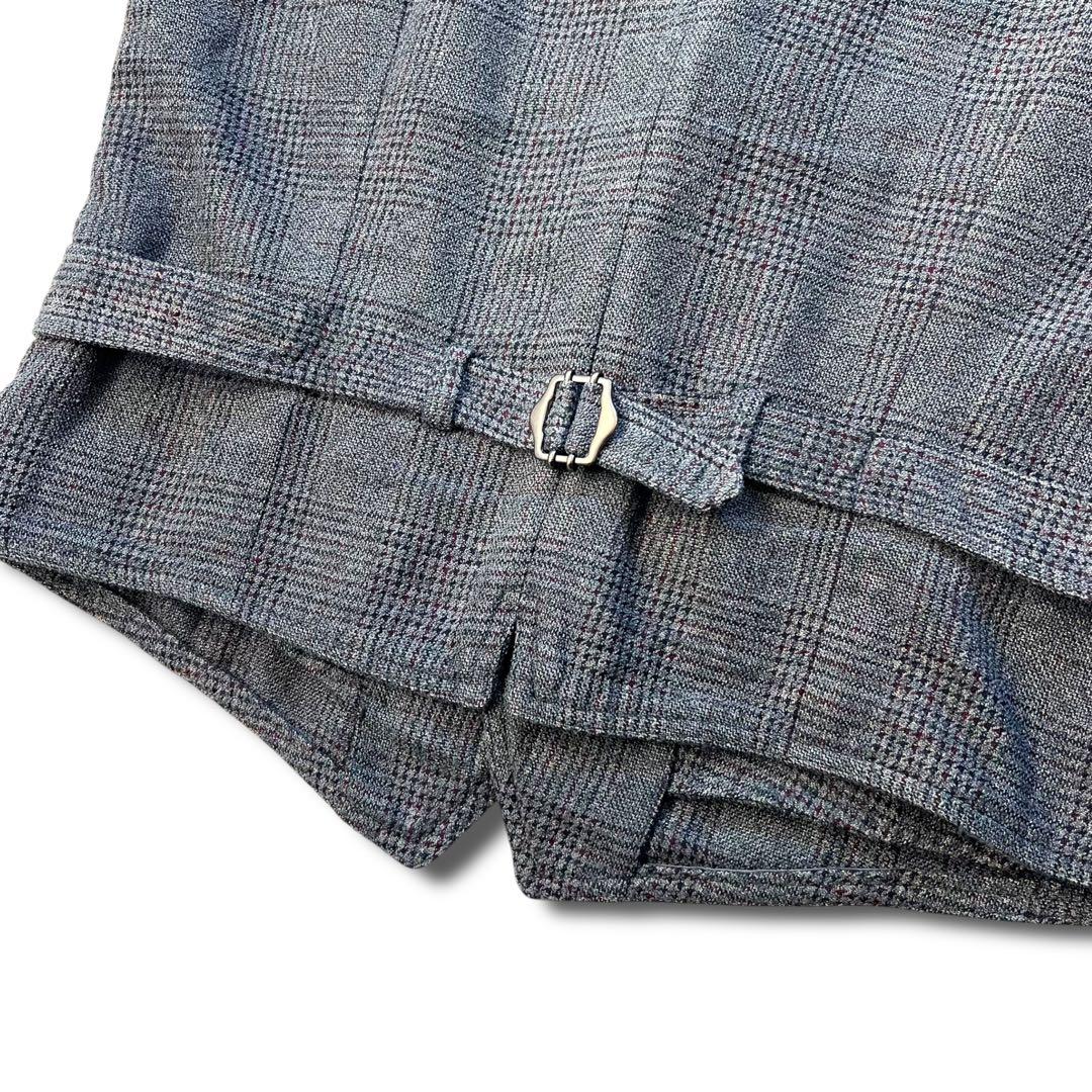 美品 LARDINI リネン コットン ジレ ベスト ブートニエール 46