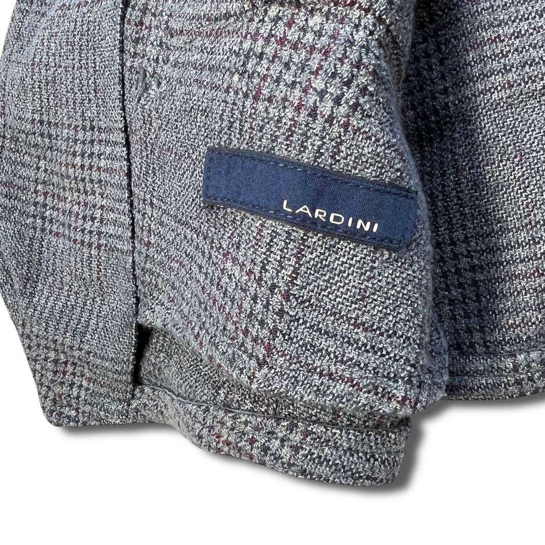 美品 LARDINI リネン コットン ジレ ベスト ブートニエール 46
