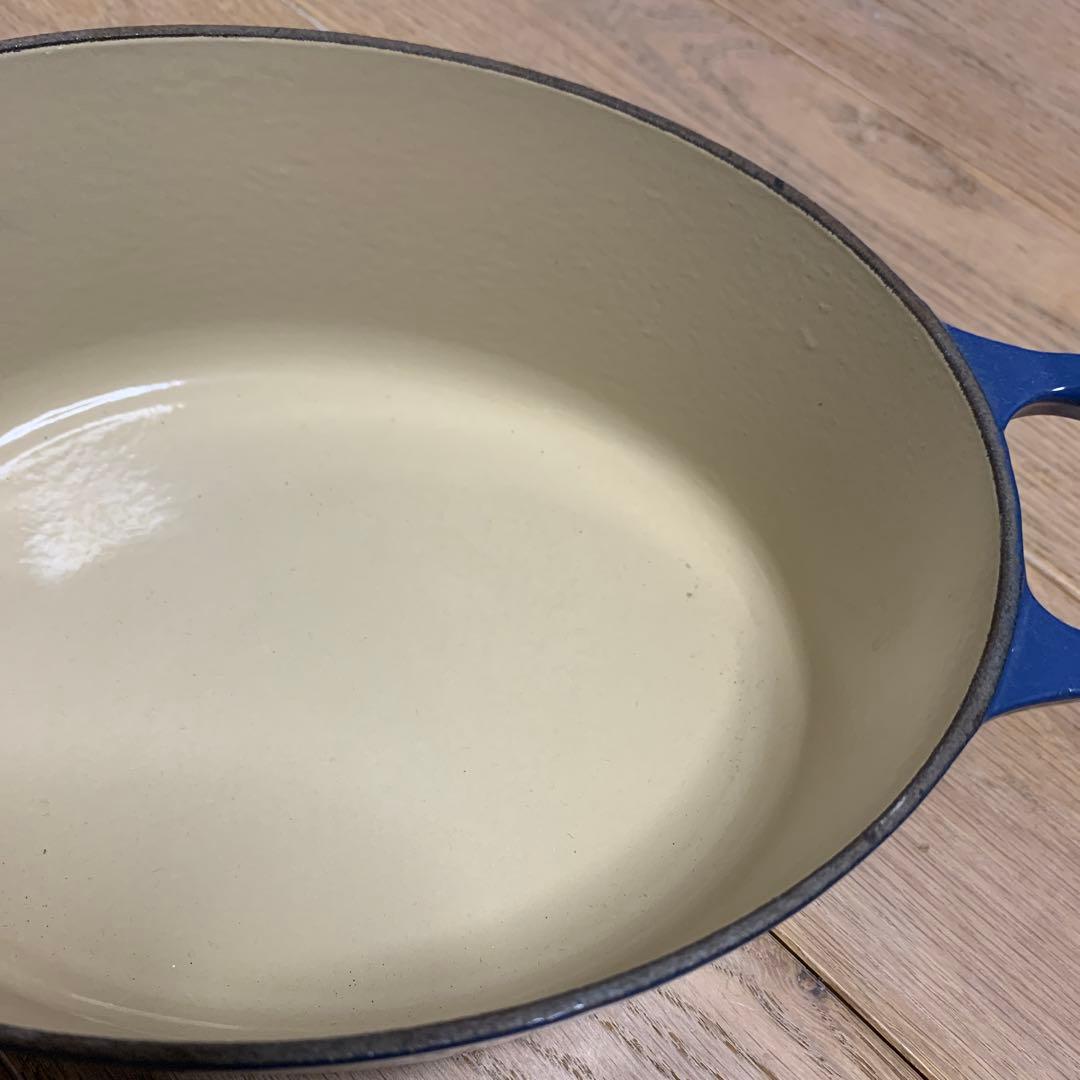 専用　LE CREUSET 両手鍋 25cm ブルー
