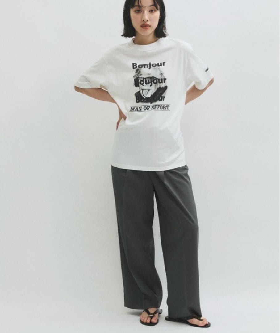ADAM ET ROPE Oblada別注 MAN OF EFFORT TEE