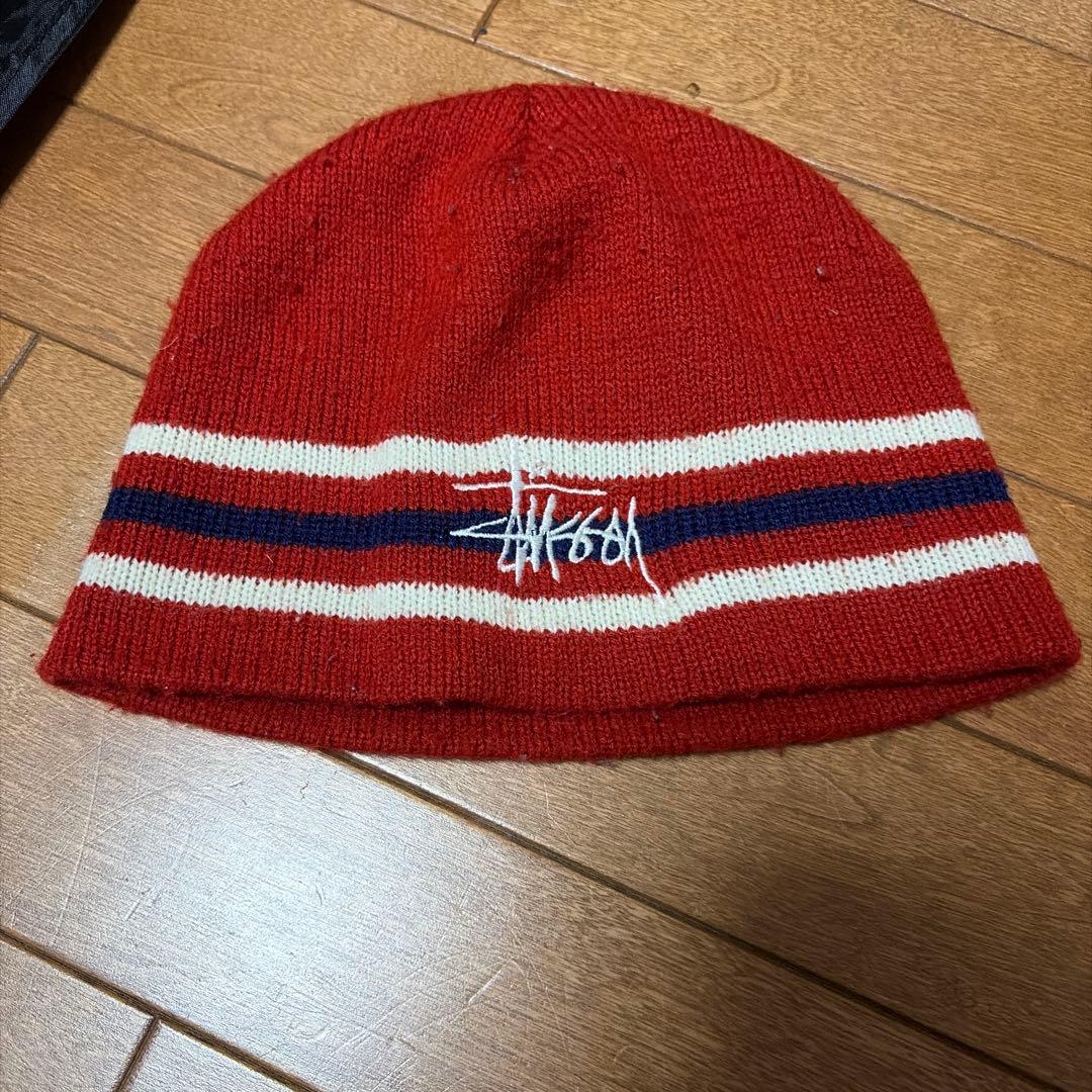 ゆ*様 【幻級】old stussy 白タグ90s ビーニー　入手困難　好配色