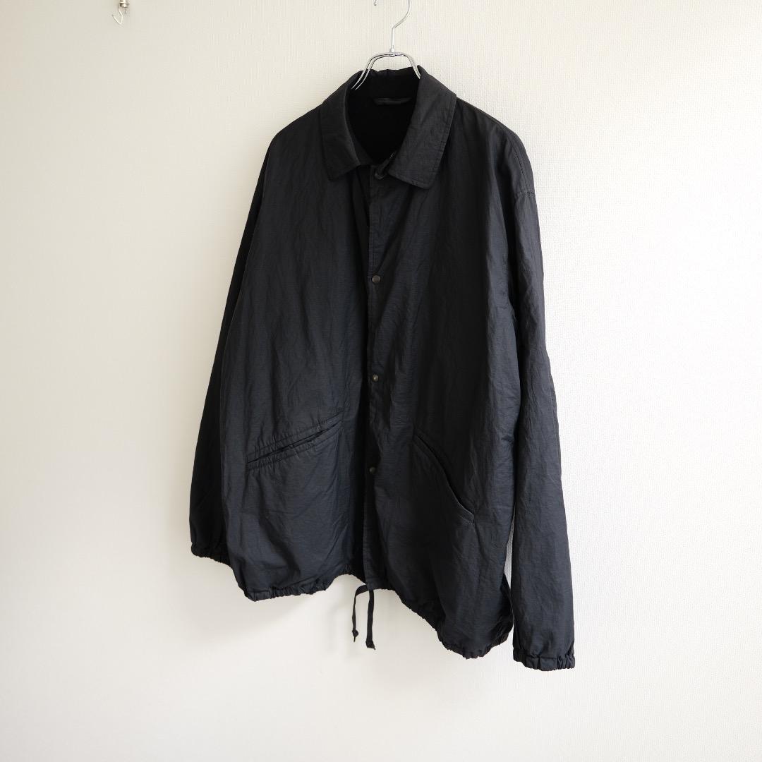 即完品 COMOLI 23AW コットンナイロンコーチジャケット 黒 3 コモリ