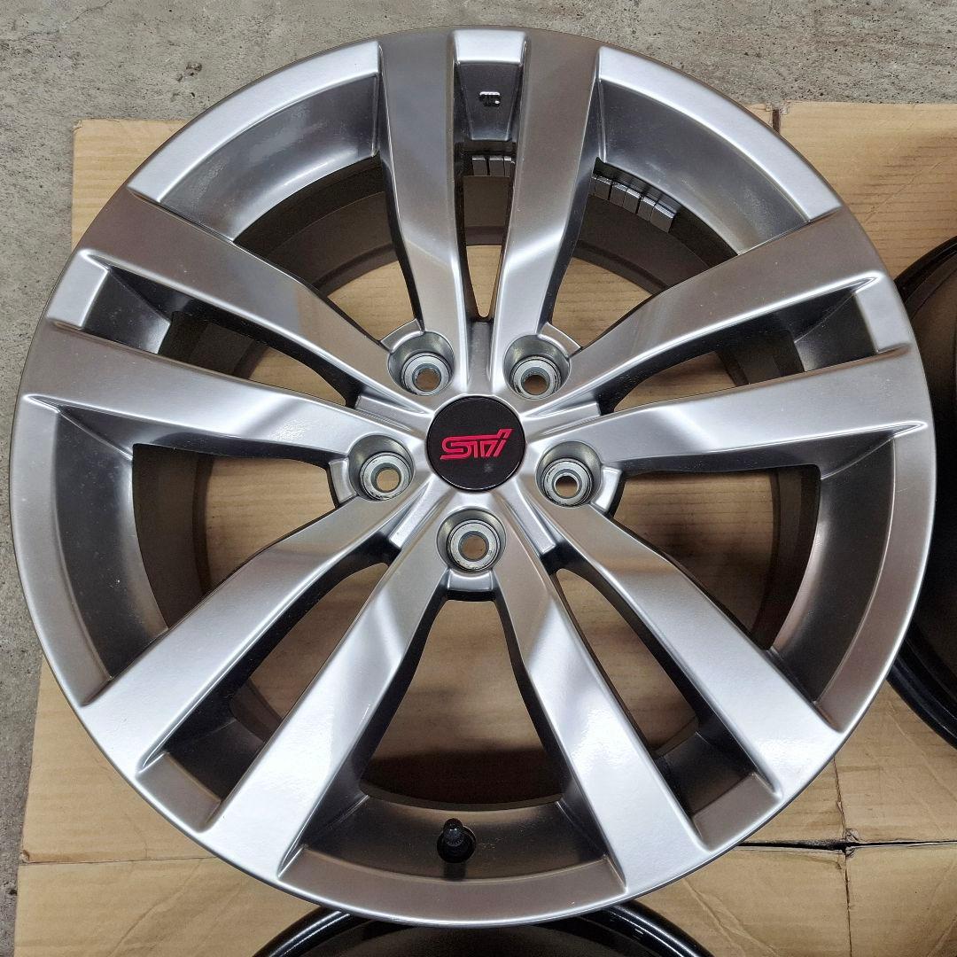 【新車外し】スバル WRX STI 純正 18インチ 8.5J ホイール 4本