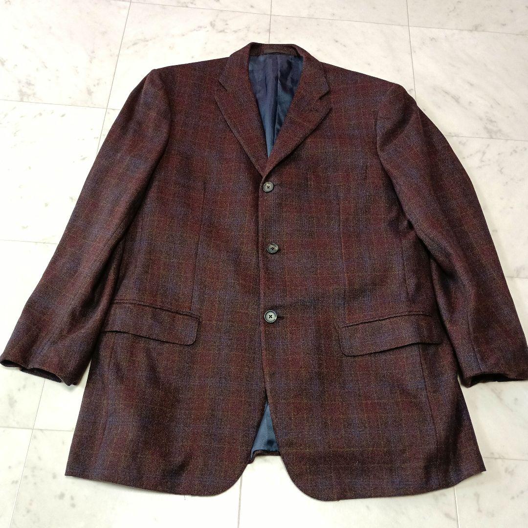 GIANLUCA ISAIA ジャンルカ　イザイア　チェック柄　ジャケット　総裏