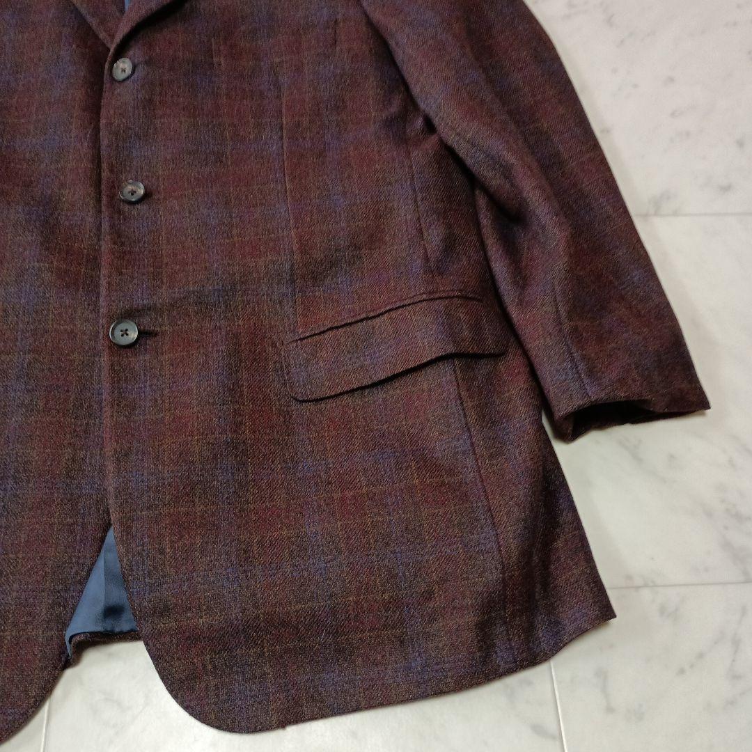 GIANLUCA ISAIA ジャンルカ　イザイア　チェック柄　ジャケット　総裏