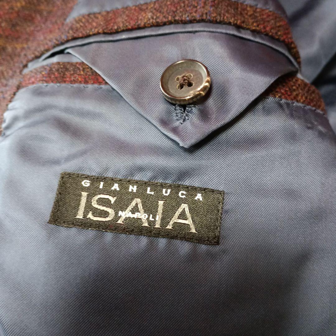 GIANLUCA ISAIA ジャンルカ　イザイア　チェック柄　ジャケット　総裏