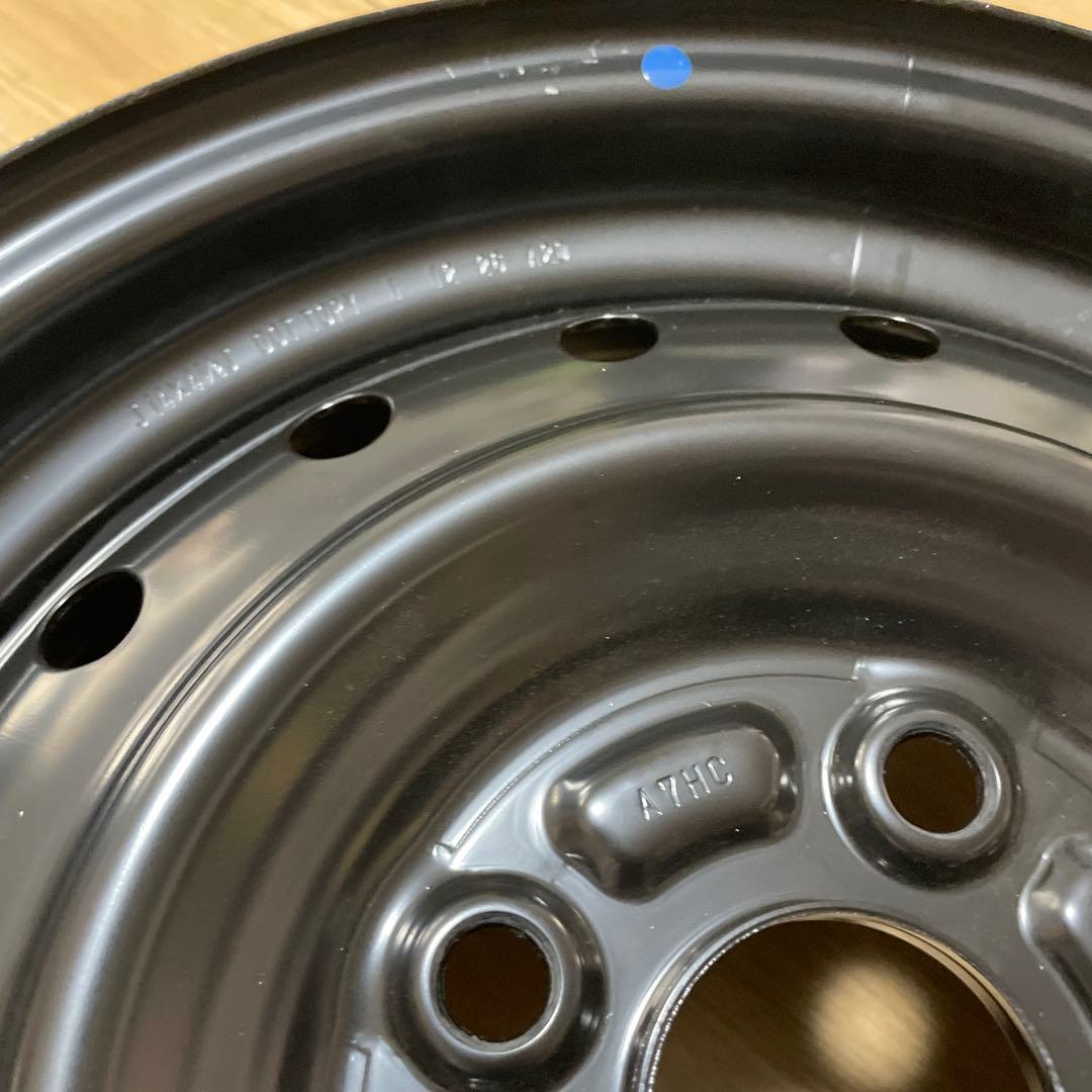 新車外し品スズキ純正14インチ スチールホイール 2本①