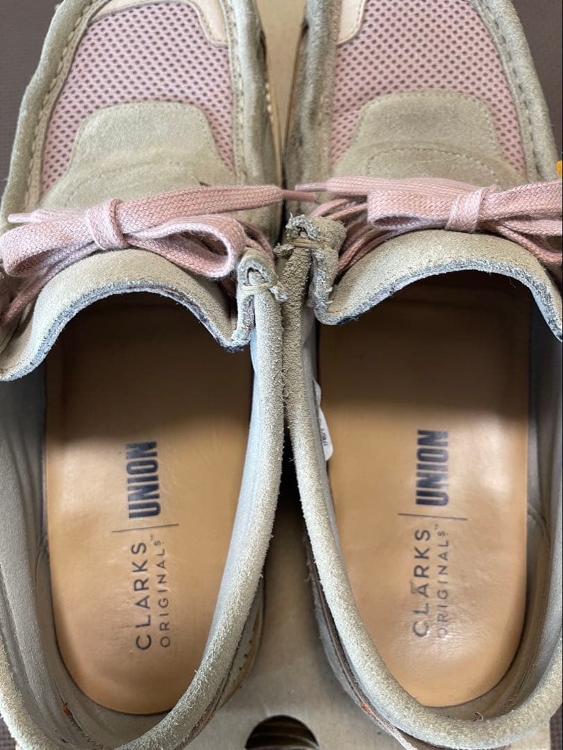 UNION TOKYO x CLARKS ワラビー ピンク 27.5