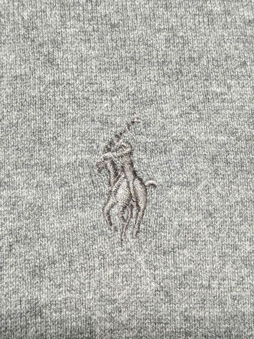 POLO RALPH LAUREN　カーディガン 長袖　丸首　グレー