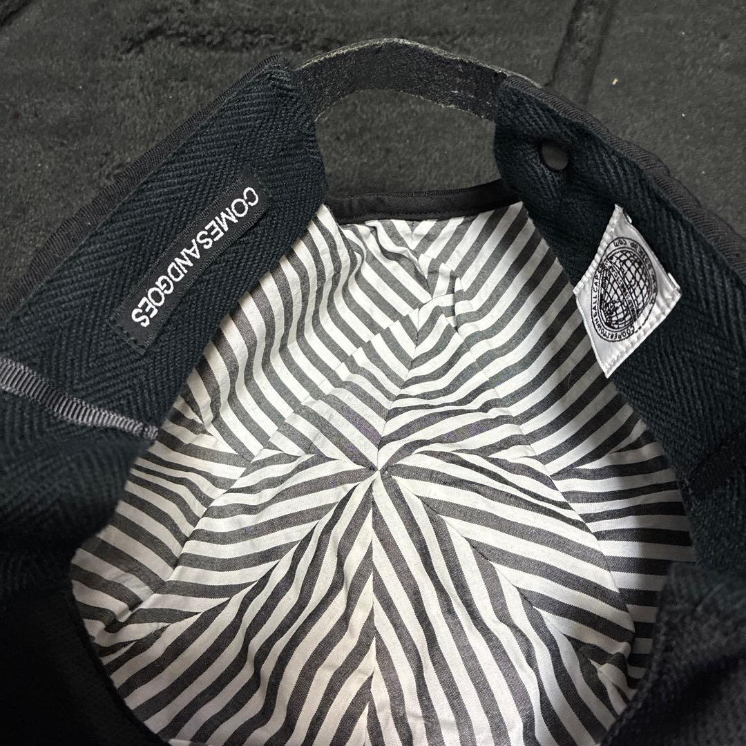 COMESANDGOES ベースボール NY キャップ ブラック