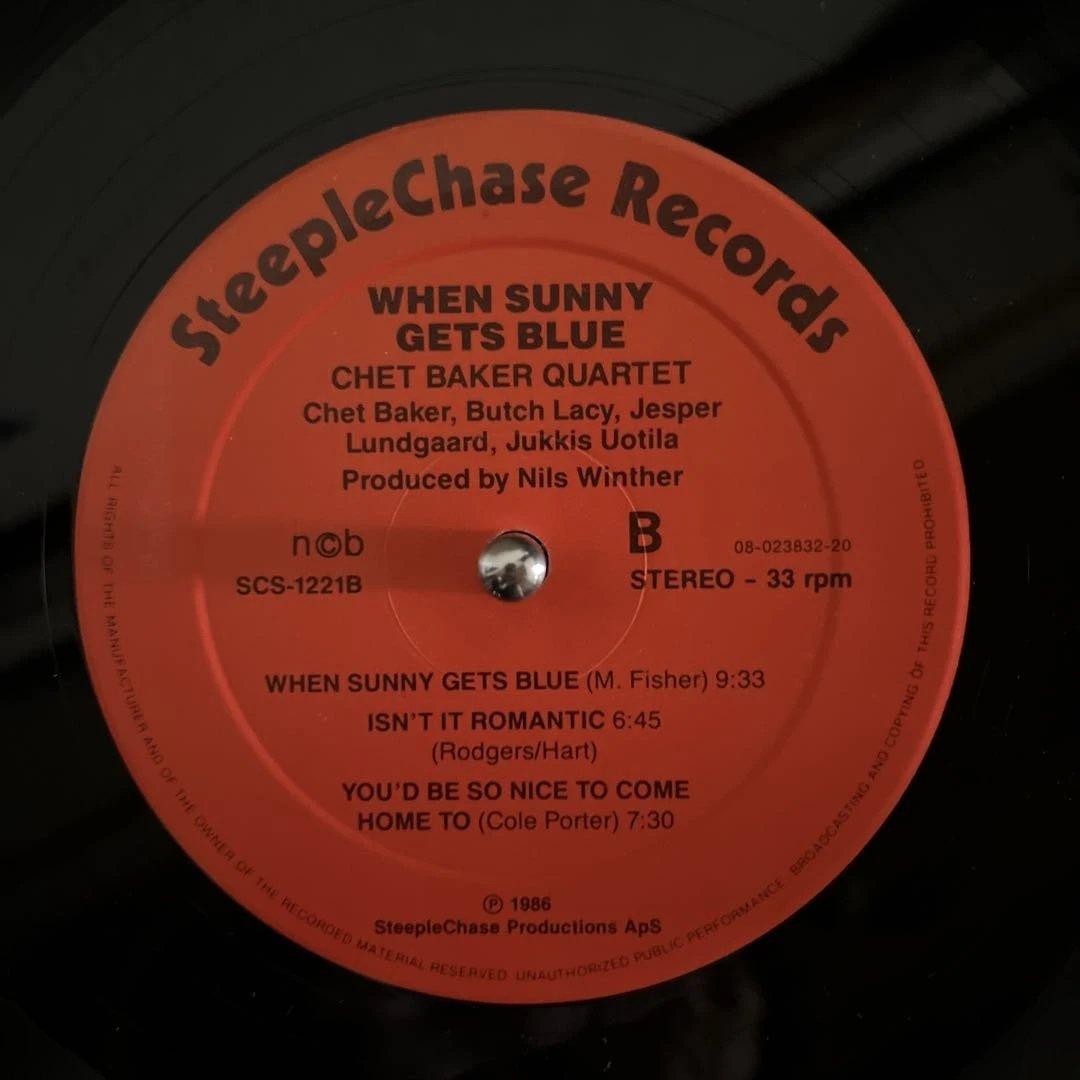 洋楽 Chet Baker Quartet -When Sunny Gets Blue