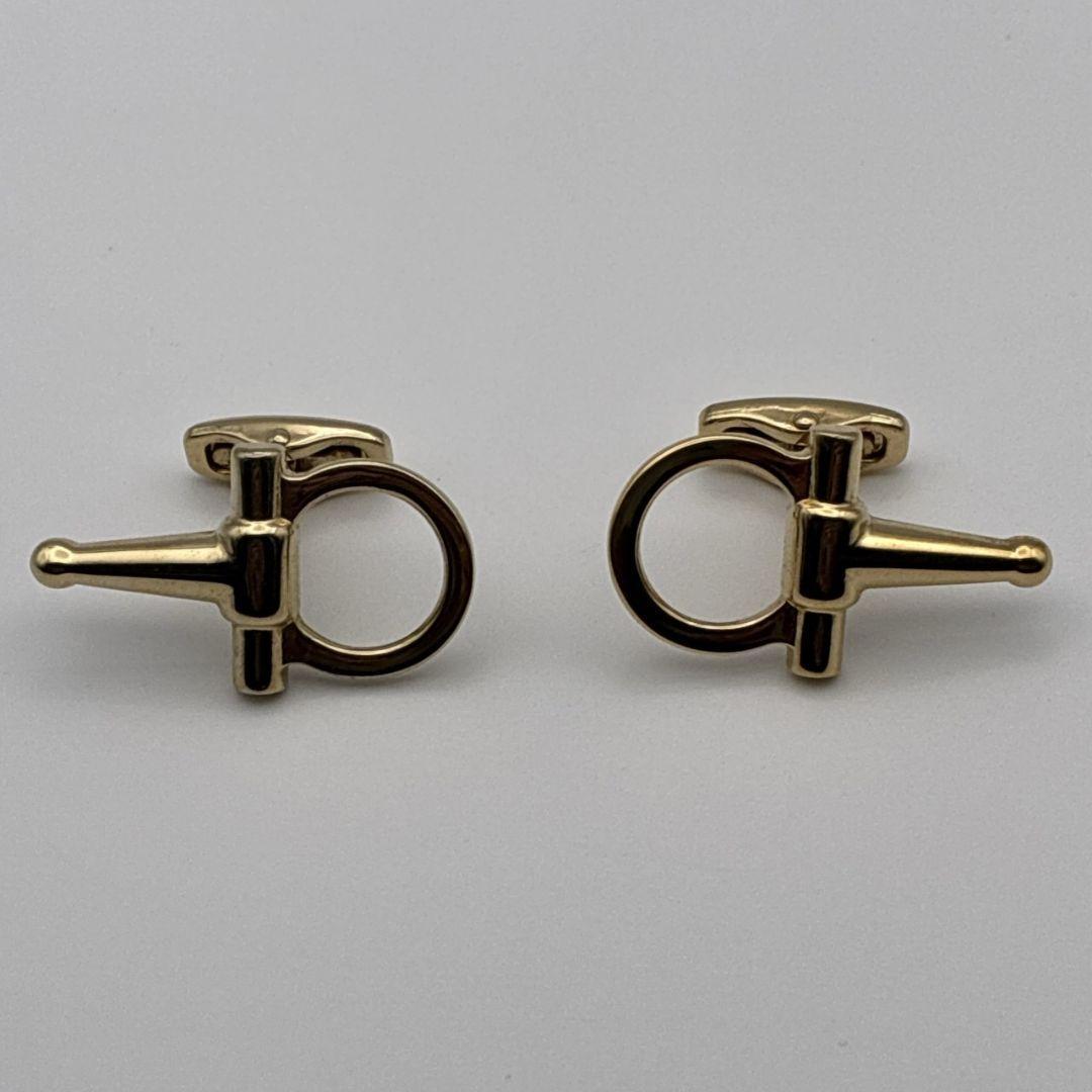 美品✨Salvatore Ferragamo カフリンクス ゴールド ガンチーニ