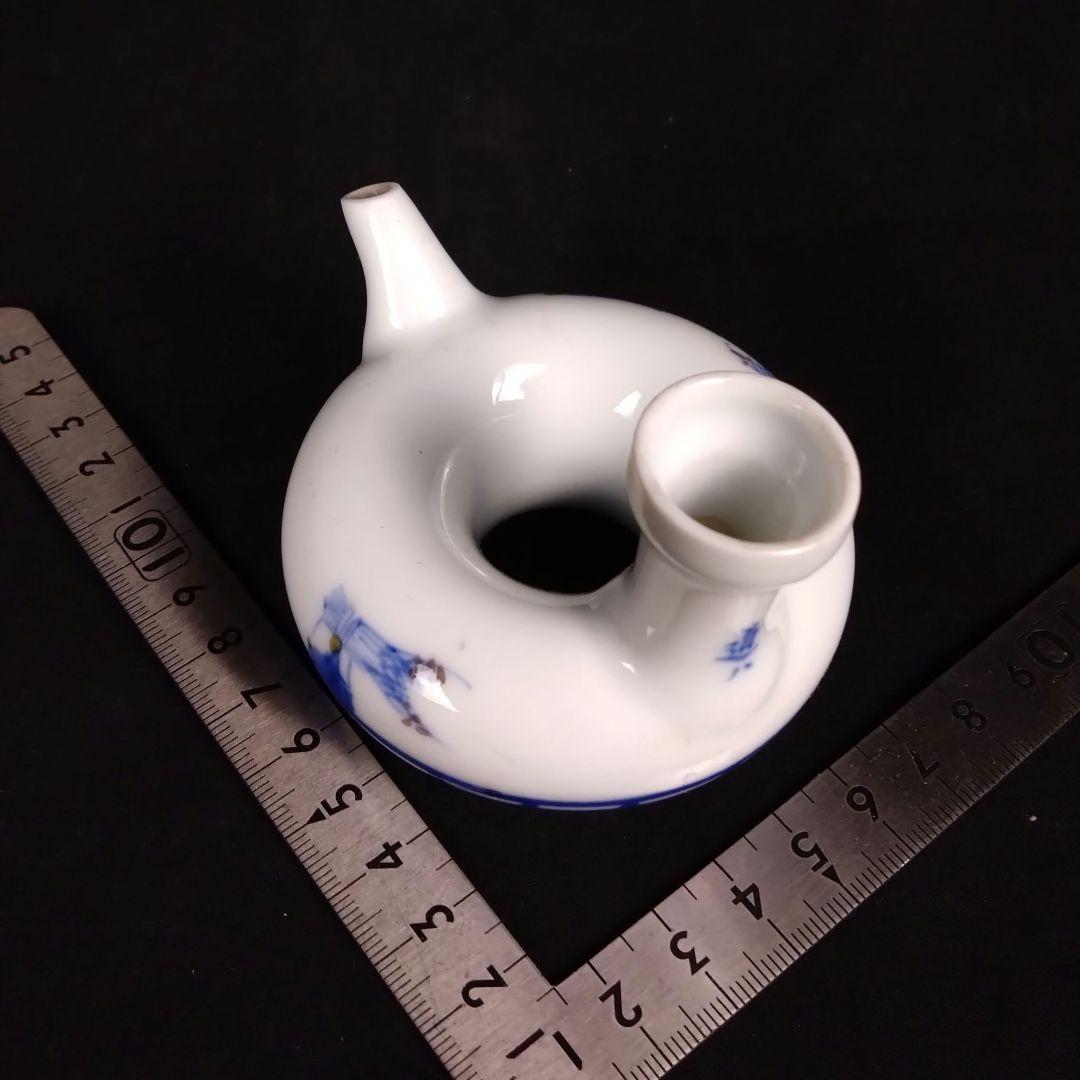 骨董 高橋道八 燗徳利 京焼 白磁 色絵 鍋島 有田 伊万里 仁阿弥道八