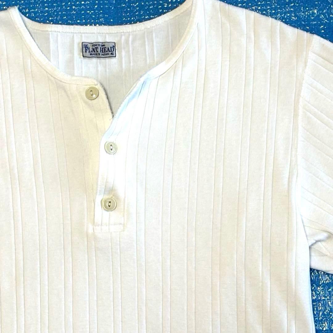 THE FLAT HEAD ヘンリーネックTシャツ サイズ40 未使用品