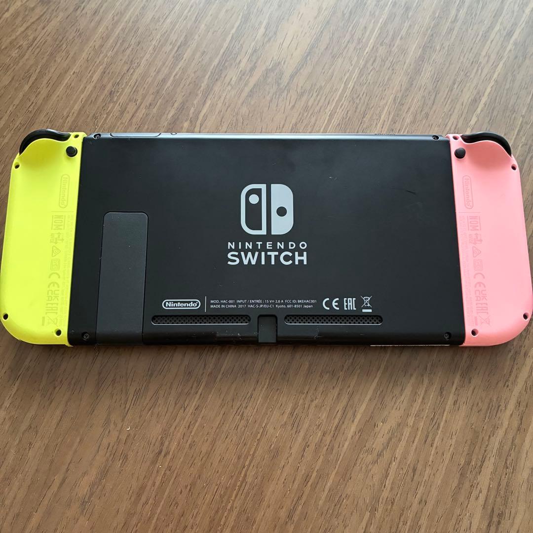 Nintendo Switch 本体 ピンク/イエロー　SDカード付き
