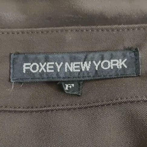 FOXEY NEW YORK トレンチコート　リボンベルト付 ダークブラウン F