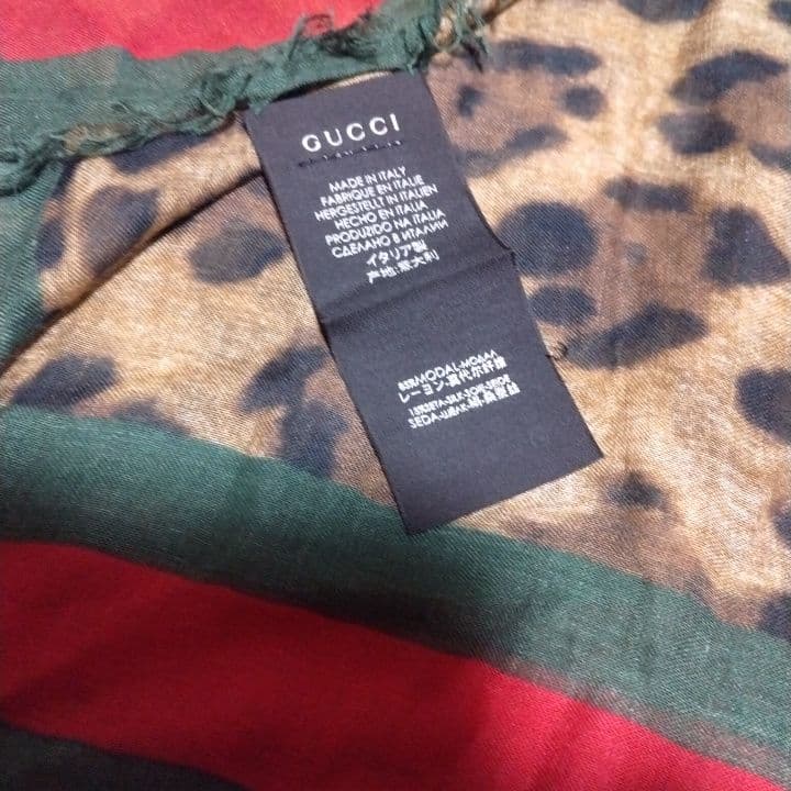 GUCCI ヒョウ柄ストール 大判