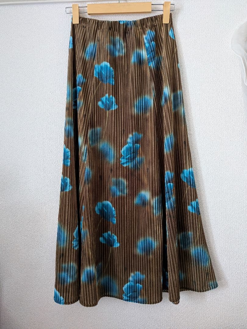 AMERI MILA VELOUR CUT SKIRT アメリ ロングスカート