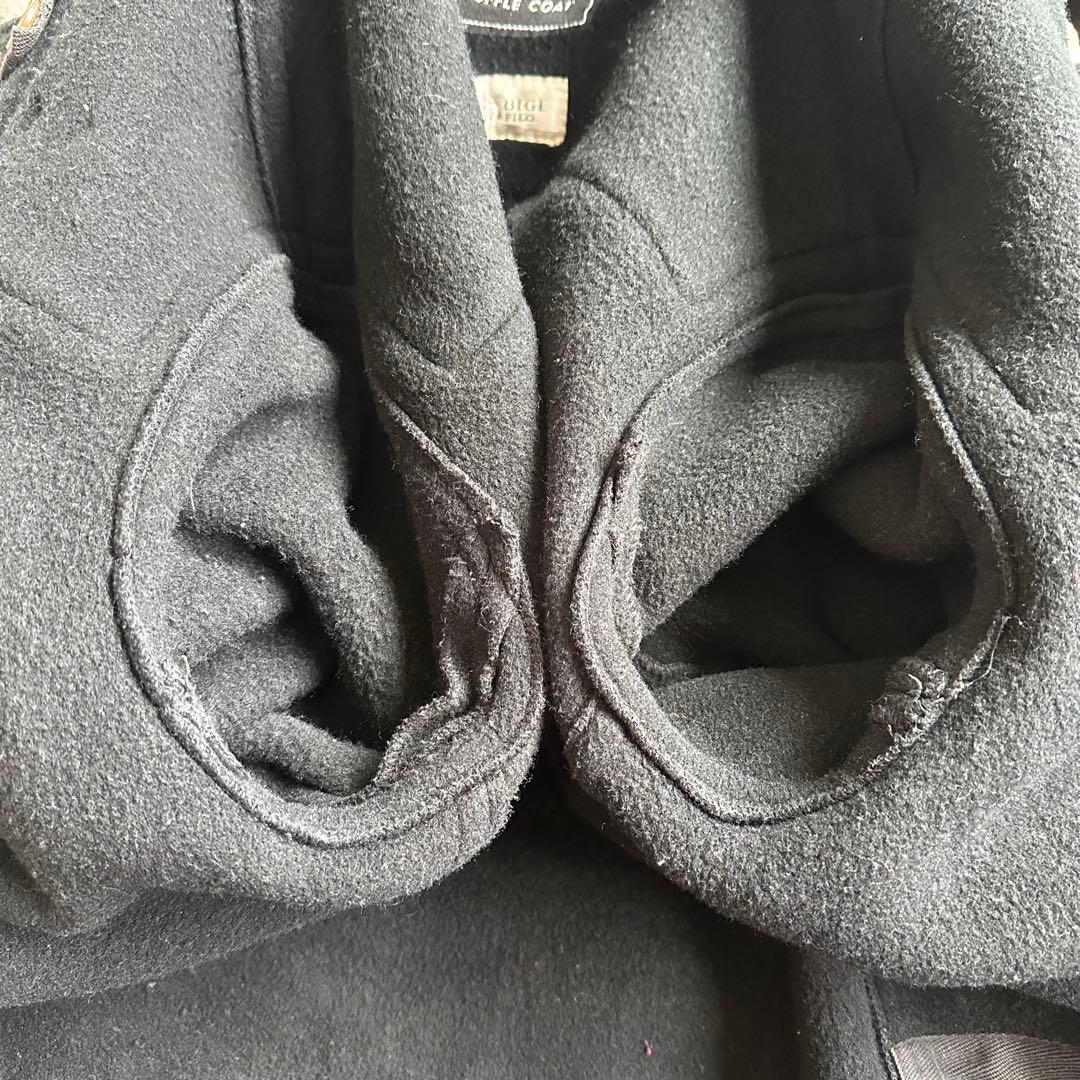 美品☆グローバーオール/ダッフルコート/MEN'S BIGI/ブラック/英国製